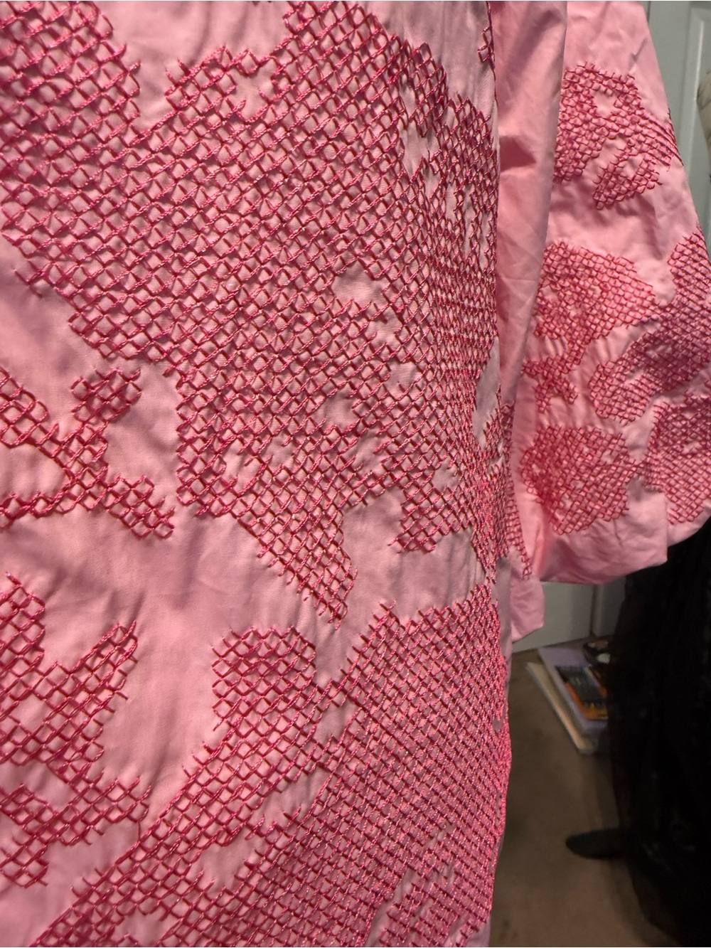 Hyacinth House Light Pink Embroidery Arem Caftan Dress - Picture 4 of 13